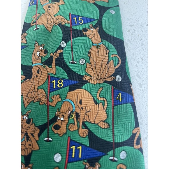 Scooby-Doo Cartoon‎ Network 1999 Golfing Necktie 57" - Picture 4 of 6